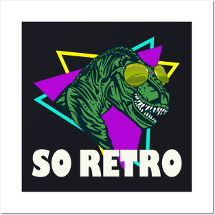 Retro Dinosaur T-Rex Posters and Art